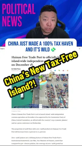 China is transforming Hainan into Asia’s biggest tax-free island and free-trade port. The Hainan Free Trade Port offers zero tariffs on most imports, a massive ¥100,000 RMB annual duty-free shopping quota per person, and ultra-low 15% business and personal income tax rates for qualifying companies and skilled workers. Tourists are flooding in for luxury shopping and electronics, while global investors and businesses are setting up to cash in on China’s new policies. As countries debate tariffs and block technology, China’s government is building a shopping and business paradise, making Hainan the new hotspot for travel, trade, investment, and tax savings. Discover how the Hainan FTP works, who benefits, and why it’s a game changer for China’s economy and global business. #海南 #TaxHaven #ChinaBusiness #DutyFree