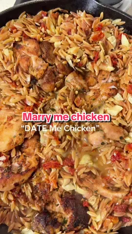 This chicken might change your relationship status 💍#MarryMeChicken #DateNightDinner #WifeMeUp #FunnyCookingVideo #HealthyComfortFood #EasyChickenRecipe