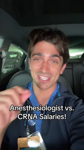 How much money do CRNAs make compared to Anesthesiologists? Is it worth it? What do you guys think? #physician #doctor #nurse #medicine #healthcare #medicalschool #residency #medicalstudent #physicianassistant #crna #premed #anesthesia #anesthesiologist #greenscreen 