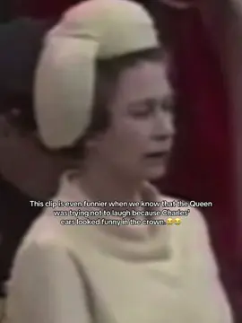 The little smile there😭😭😂😂        #queenelizabethii #foryou #royalfamily #princecharles #viral 