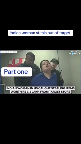 Indian woman steals from target 🫣 Put your thoughts in the comments below ⬇️   #fyp #ThiefCaughtOnCam #policeofficer #bodycam #police 