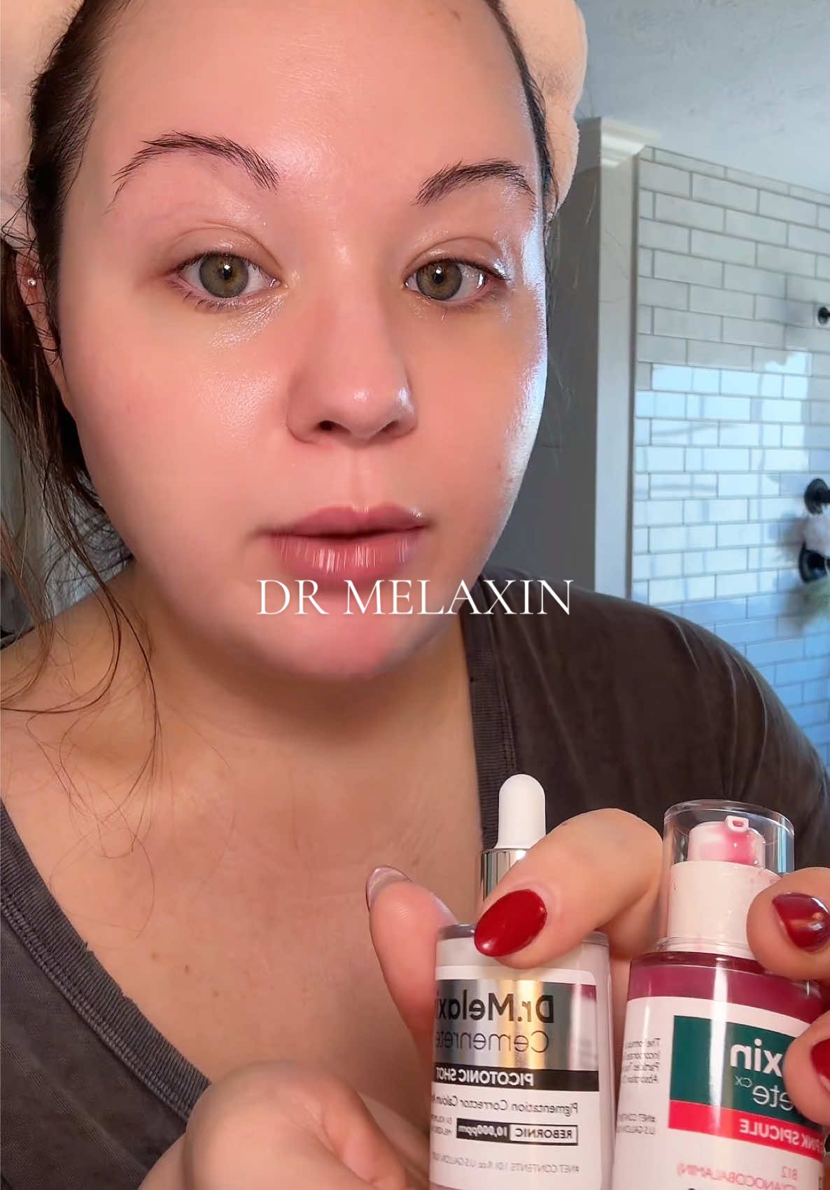 ✨ Microneedling AND Tox-at-home routine using @DrMelaxin serums 💉💧 These peptides go hard on texture, pores, and fine lines — it’s giving pro-level skin from home. #drmelaxin #skincaretips #microneedling #botoxinabottle 