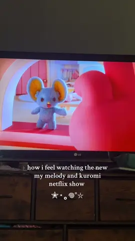 making my baby nephew watch with me xx #mymelody #kuromi #sanrio #girlypop #netflix #fyp 