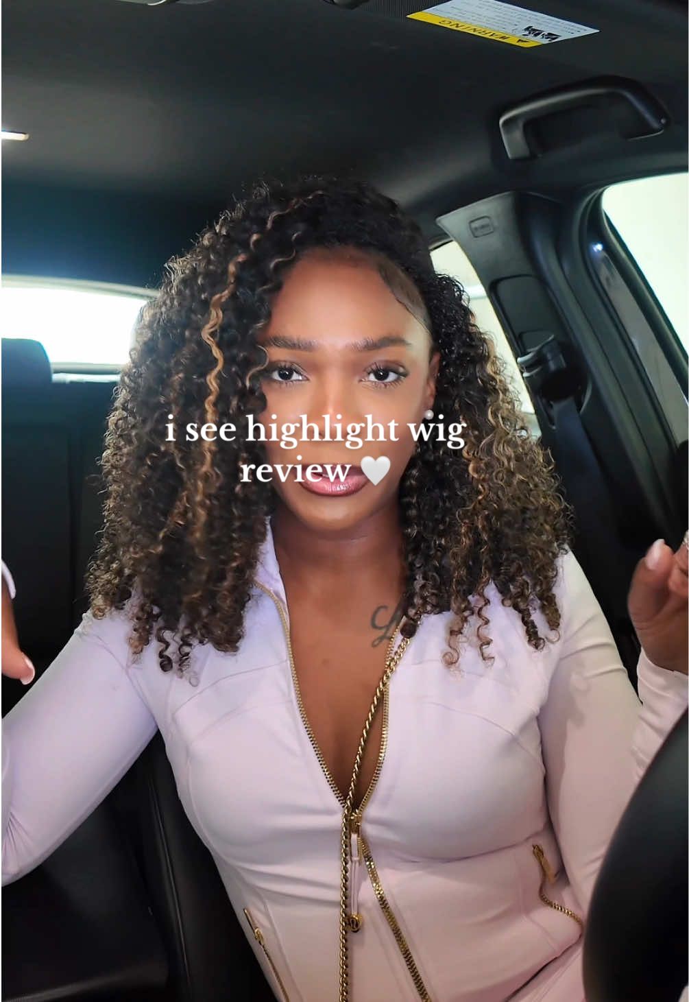 & I will stand by iSEE hair no matter what anyone says 😭😭💗 250% density, 18 inches, highlight wig from @ISEEHAIR #iseehalfwig #halfwigtok #halfwig #fyp 