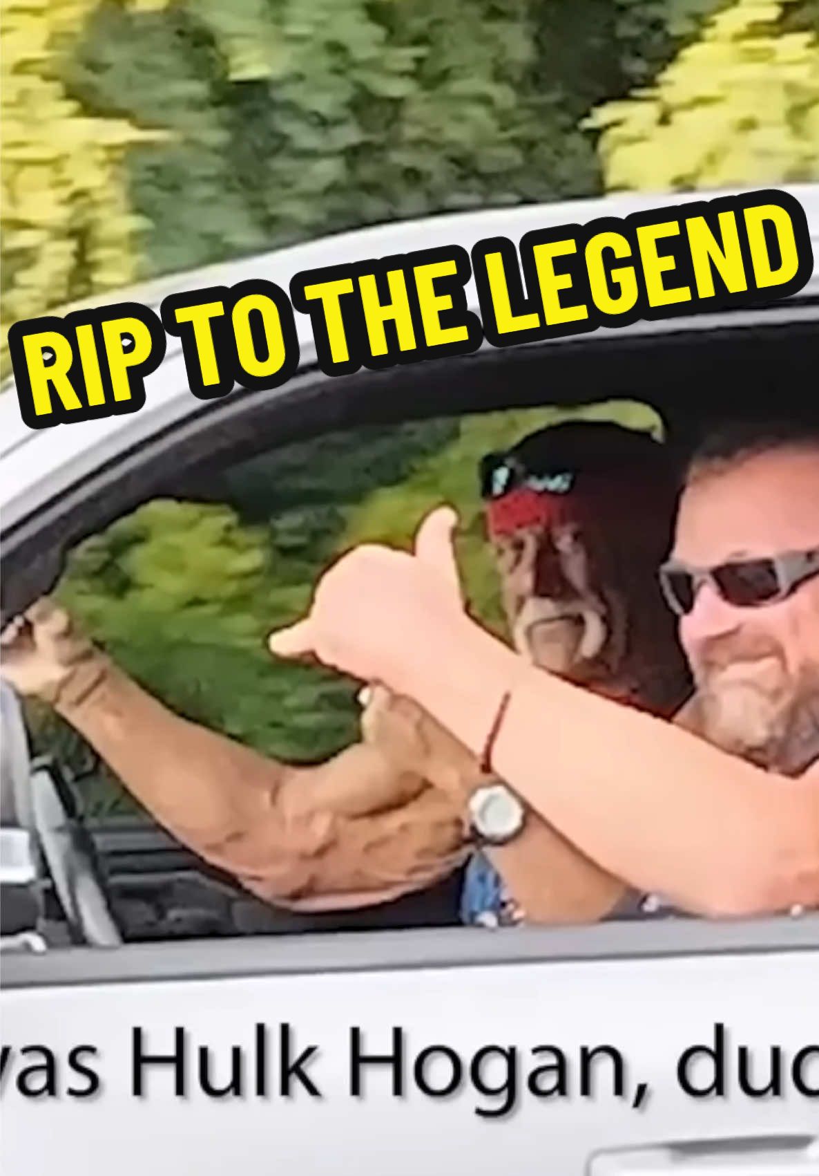 POV: Hulk Hogan flags you down on the road 😳🙏 Never got to take him fishing… but this moment will live with me forever. #RIPHulkHogan #Legend #FishingLife #Hulkamania #ScottMartin 