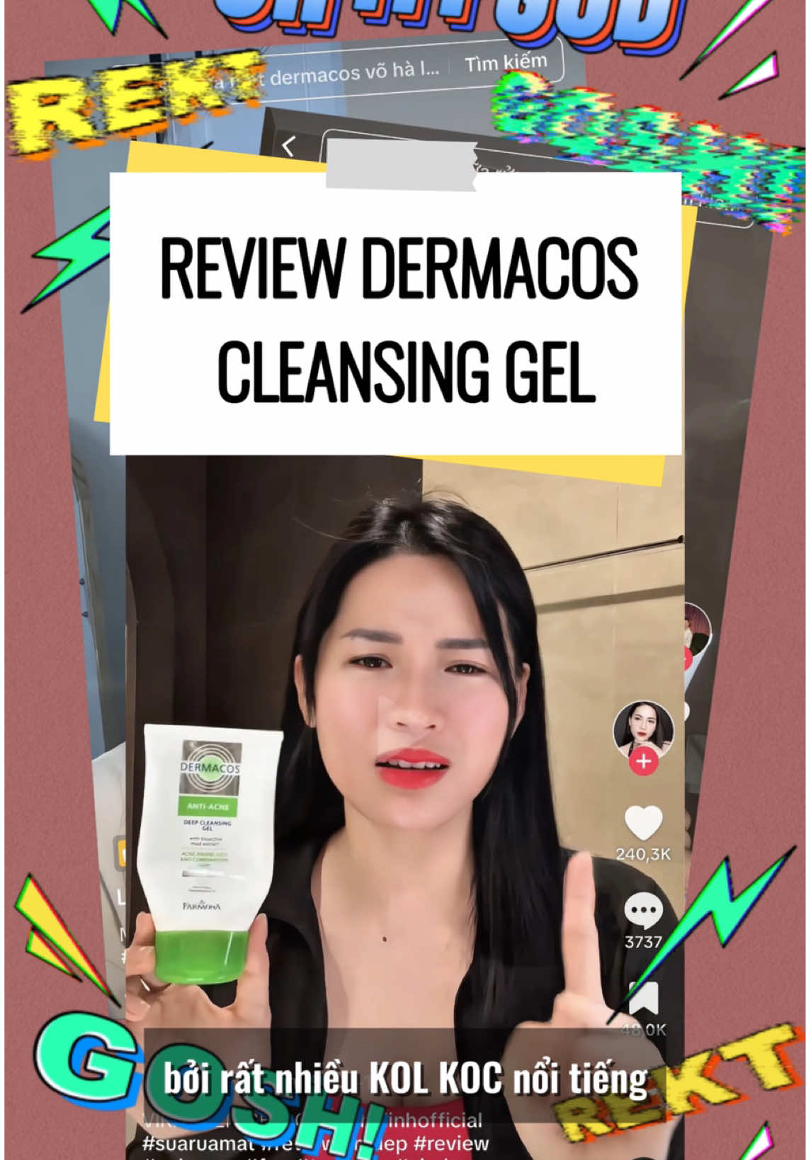 Sản mặt gel rửa mặt Dermacos được Hà Linh đề cập liệu b đã trải nghiệm!!! 😳😳😳 #muasamcungtiktok #xuhuong #jpyシ #hieuqua ##contractubexvietnam #deptungkhoanhkhac #suaruamat 