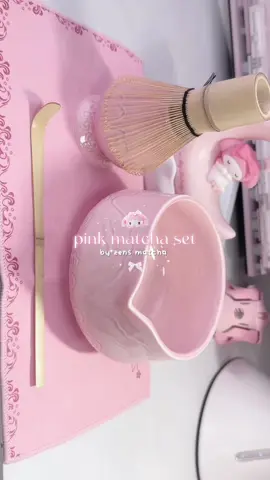 pink matcha set > everything 🍵 ‧₊𐙚ﾟ#zensmatcha #lvrheartchew #pinkaesthetic #wonyoungsim #mymelody #kawaii #SelfCare 