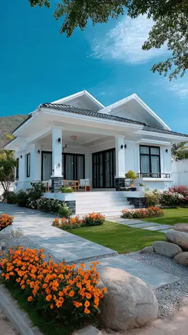 Mẫu nhà cấp 4 sân vườn siêu đẹp #nha #nhadeptugia #thicongtrongoi #nhacap4 #maunhadep 
