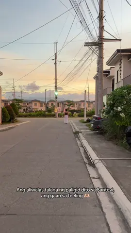 Walking at Santevi ❤️ #gratefulhearts🙏🙌❤️happy #HealingJourney #santevi #santevisanpablo #lipatbahay #newbeginnings #newhome #newsubdivision #peacefulsubdivision 