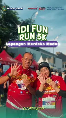 Halo Sobat Healthies! Kadis Kesehatan Sumut Muhammad Faisal turut membuka dan memeriahkan IDI Fun Run 5K di Lapangan Merdeka Medan sebagai bagian dari rangkaian peringatan HBDI ke-117, Minggu (20/7) Kegiatan ini diikuti oleh pengurus Ikatan Dokter Indonesia (IDI) pusat, wilayah, cabang, serta masyarakat Kota Medan dengan jumlah peserta lebih dari 1500 orang. Salam Sehat, Kepala Dinas Kesehatan Provinsi Sumatera Utara H. Muhammad Faisal Hasrimy #DinkesSumut #SumutSehat #KolaborasiSumutBerkah 