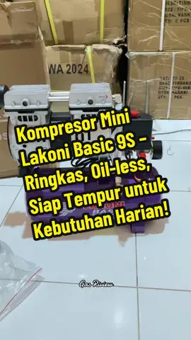 🔧 Spesifikasi Lakoni Basic 9S Daya: ± 550 watt Kapasitas Tangki: 9 liter Tekanan Maksimal: ± 8 bar / 115 psi Sistem: Oil-less (tanpa oli) Voltase: 220V / 50Hz Berat: ± 12 kg Noise level: Lebih hening dibanding kompresor oli Keluaran angin: ± 50–80 L/min 🌟 Keunggulan Lakoni Basic 9S Cocok untuk airbrush, pengecatan ringan, pembersih debu elektronik, dll Tidak perlu ganti oli (lebih hemat dan praktis) Ringan dan mudah dipindah Perawatan minim Tidak berbau oli. #kompresor #kompressor #promomakangajian #kompressor🔥 #mesinkompresor #kompresorlakoni 