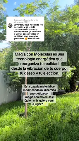 Respuesta a @adrianagpe20059 Magia con Moléculas es una tecnología energética que reorganiza tu realidad desde la vibración de tu cuerpo, tu deseo y tu elección.  Quién más quiere venir a jugar? #magiaconmoleculas #danielacorrea 