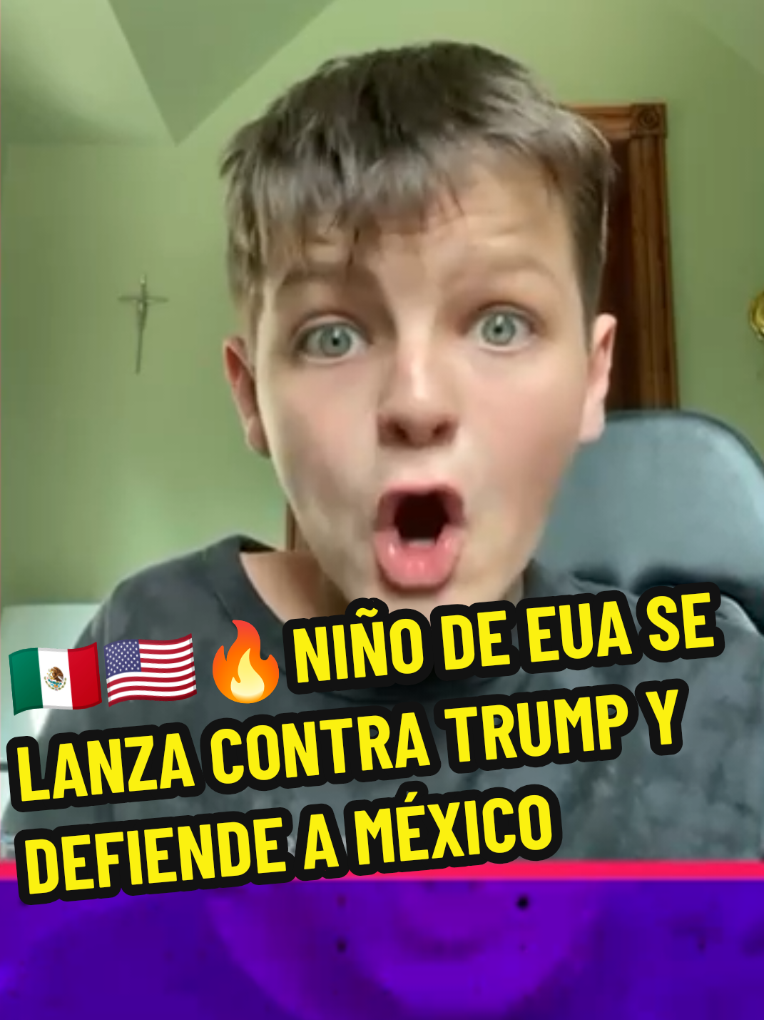 🇲🇽🇺🇸🔥 Niño de EUA se lanza contra Trump y defiende a México Un niño de 13 años de nombre Tristan Ryan Perkins, originario de Texas, lanzó un duro mensaje contra sus compatriotas, principalmente contra los simpatizantes del presidente Donald Trump a quienes les dijo que antes que el mandatario norteamericano o que la secretaria de Seguridad Kristi Noem, primero estuvo México quienes enviaron ayuda para los damnificados de los incendios en California y de las inundaciones en Texas, “No toleraré calumnias contra México”.