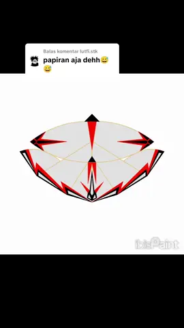 Membalas @lutfi.stk done ya kak maaf baru sempet buatin 😅 #layangan #papiran #layanganpapiran #ibispaintx #layanganpapiranlampung #de_dpa154 