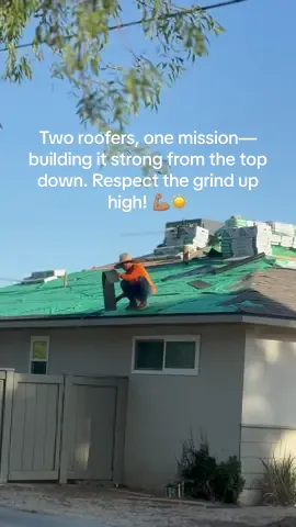 Up on the roof, two hardworking construction pros are putting in serious work—stapling tiles and braving the heat to get the job done right. This is what dedication looks like when you’re building from the top down. Salute to all the roofers and laborers who keep the world moving, one nail at a time. 🔨 #RoofingLife #ConstructionCrew #MenAtWork #HardHatZone #RoofingSeason #SkilledTrades #JobSiteVibes #WorkHardPlayHard