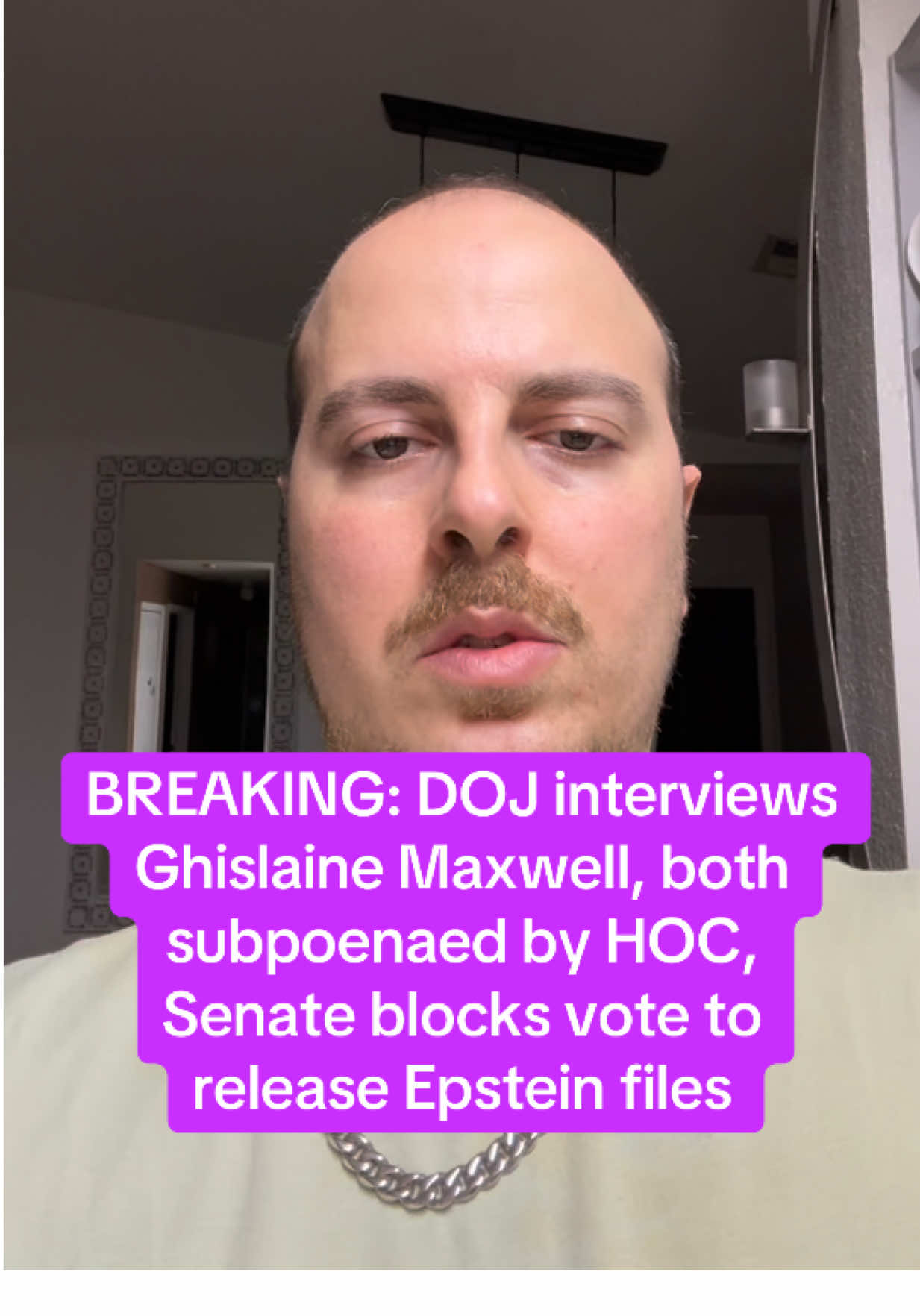 BREAKING: DOJ interviews Ghislaine Maxwell, both subpoenaed by HOC, Senate blocks vote to release Epstein files 🟪🗽🗞️🇺🇸  #news #politics #trump #bondi #legal #justice #epstein #maga #democrats #republicans #crime #israel #aipac #congress #rep #disclosure #transparency #accountability #vote #shocking #congress #oversight #committee #senate #corybooker 