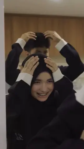 comelll 😭🫶🏻 kayak pengantin gitu d cermin lagi siap-siap 🤭 @JADEN @RANIA #jadenbahtera #puterirania #jadenraniaterbaru cr:yt jadenbahtera 