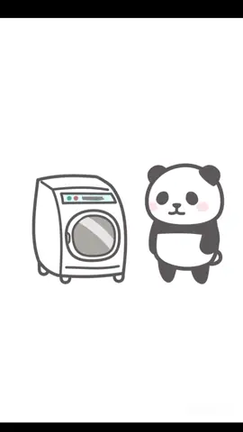 洗濯機ダンス♪ #パンダンミニ #animation #アニメ #ショートアニメ 