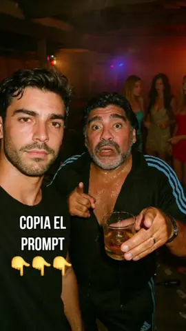 PROMPT  👇👇👇 1.Abre Sora de chatgpt  2.Copia el Prompt  3.Sube una foto tuya y otra de Maradona  para mejor resultado. Sigueme y recibirás los mejores Prompts 🙌 #chatgpt #sora #viraltiktok #fy #maradona 