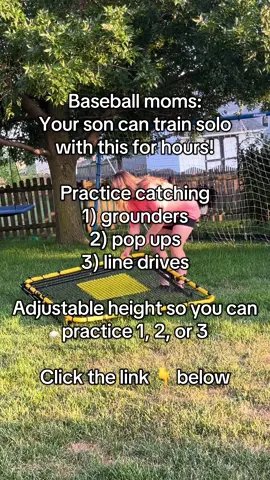 Baseball practice for hours solo! Click the orange cart #fieldingpractice #sklz #sklzbaseball #baseball #baseballfielding #baseballlife 