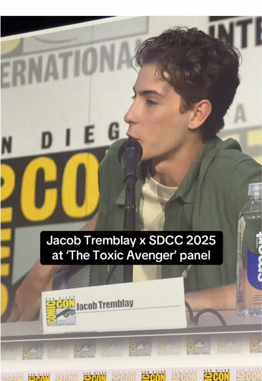 at #sdcc2025, #jacobtremblay  talks about working on #thetoxicavenger, the dancing involved in his role, and how he drew inspiration from #napoleondynamite #sdcc 