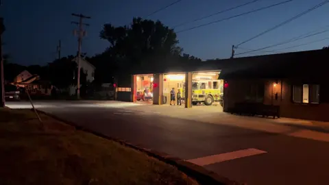 Rescue squad 10 and chief 10 responding to a electrical hazard and support 10-0  responding to station 20 to grab hazmat 20 for a fuel spill on I70