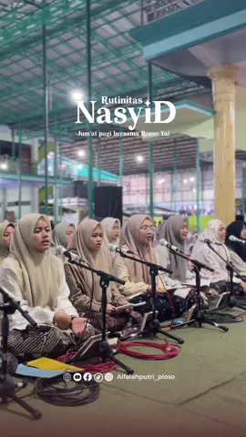 Rutinitas Jum'at pagi NASYID BERSAMA ROMO YAI#alfalah #alfalahploso #santrindonesia #alfalahputri_ploso #santrikeren #santrinu #santrinusantara 