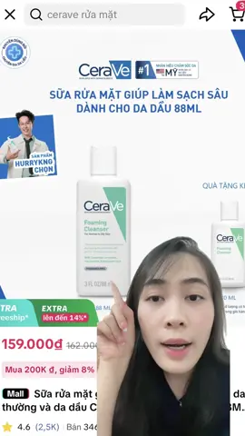 Sữa rửa mặt CeraVe #CERAVE, #CERAVEVIETNAM, #CHAMSOCDA, #TACDONGKEP, #KHEPVONGLAPMUN #suaruamat #motreview68 #xh 