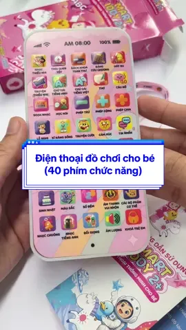 Điện thoại đồ chơi thông minh cho bé, 40 phím chức năng thú vị cho các bạn nhỏ tha hồ khám phá.#dienthoaidochoichobe #dienthoaidochoithongminh #tiemcuamay89 
