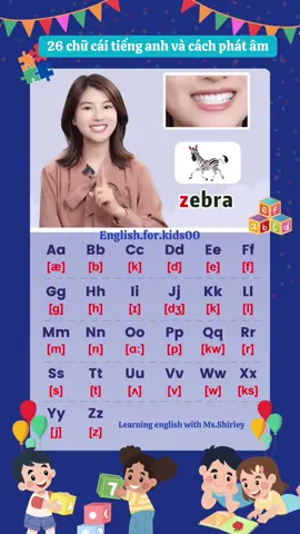 Cùng học bảng chữ cái tiếng anh cùng Ms.Shirley nào!! #letter #songs #xuhuong #englishforkids #tienganh 