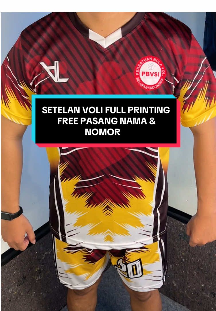 JERSEY VOLI FULL PRINTING 👈👍 free pasang nama dan nomor, bahannya sudah premium, bingung mau pakai ukuran apa komen BB dan TB di kolom kementar ‼️📢 buruan order sebelum stok dan harga promo hangus🔥🔥🔥 #jersey #volleyball #olahraga 
