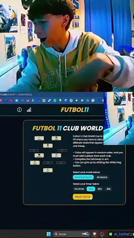soy el peor jugador de futbol 11 #gimnasia #davooxeneize #lacobra #streamer #argentina #parati 