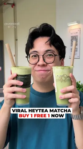 Thank you Lisa, heytea worldwide now giving buy 1 free 1 promo. Matcha series only, only for 1 day, today 🗓️25th July 2025 only!  #klfoodie #lisa #malaysiafood #malaysia #viralnow #malaysiaviral #heytea  