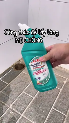 3 bước để có 1c bồn cầu sạch sẽ với nước tẩy Flashman #flashman #conhavesinh #tayruadanang #nhacobia #foryouu 