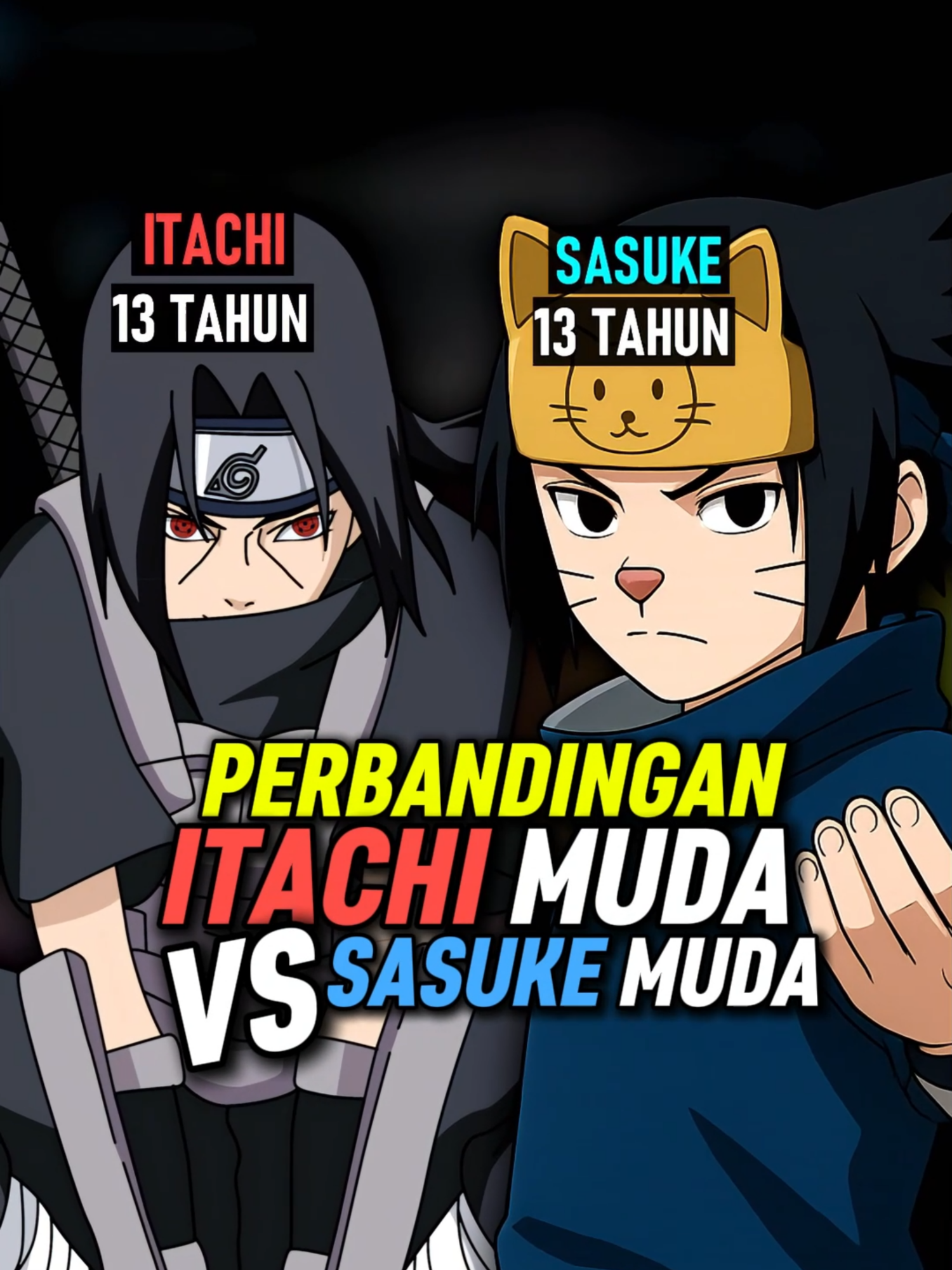 Perbedaan Kelakuan Itachi Dan Sasuke Di Umur Yang Sama #anime #fypp #fyp #fypage #naruto #viral