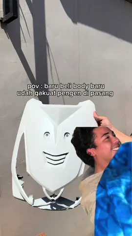 kebahagiaan seorang laki2 itu ketika body baru yang di idamkan datang🤩🤩🤩 #beatkarbu #beatmodifikasi #beatindonesia 