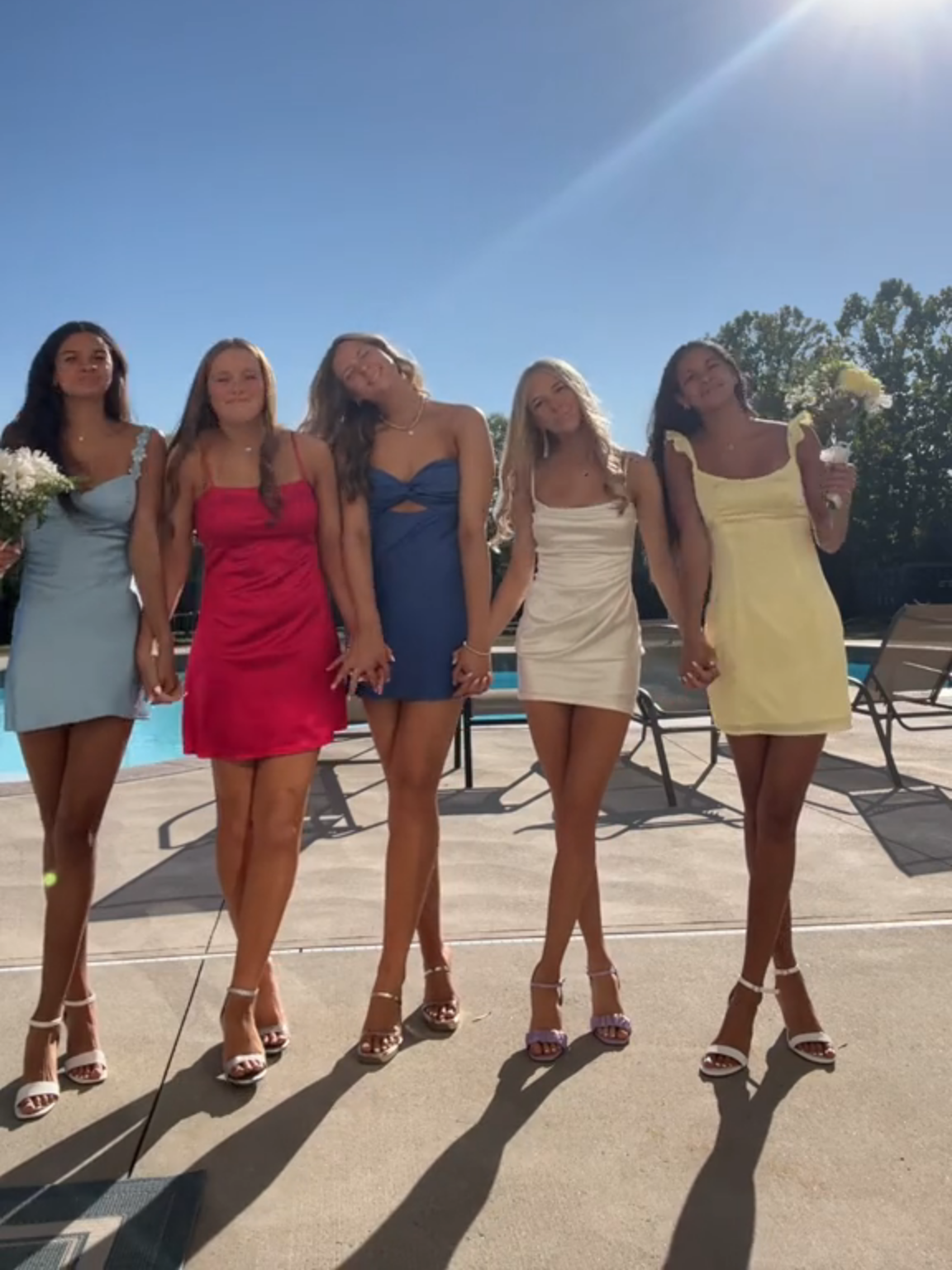 Hoco Dresses inspo💛🧡💛💚💙 #homecomingdress #hoco2025