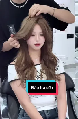 Gợi ý tone màu Nâu trà sữa chị em thư nhuộm màu này 1 lần đi ạ 🥰🥰#salontocgovap #salontocquangovap #nicehair #nautrasua 
