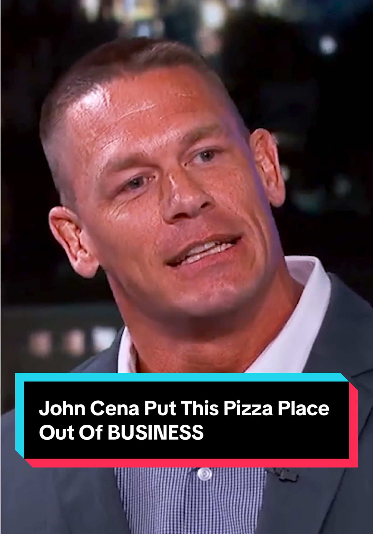 @John Cena Put This Pizza Place Out Of BUSINESS #jimmykimmel #johncena #johncena_fans 