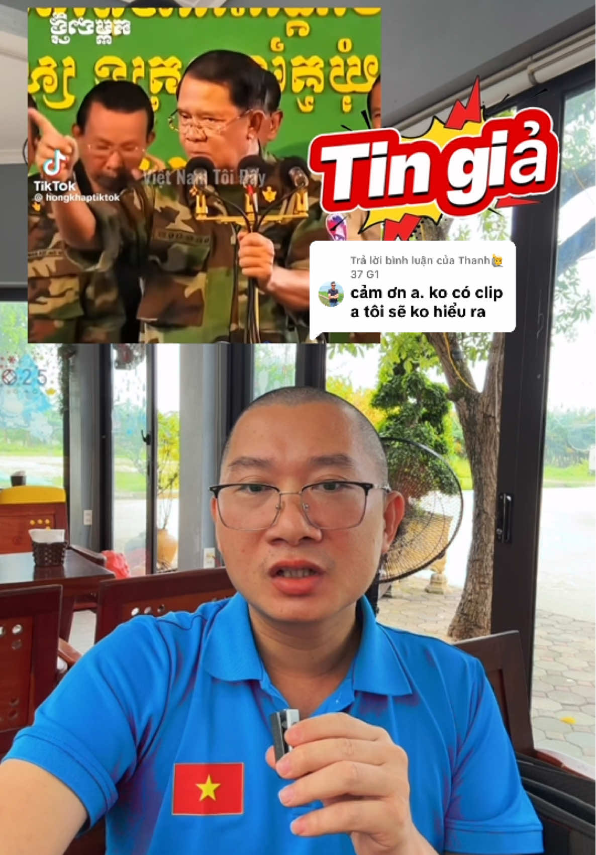 Trả lời @Thanh🙋 37 G1 ❌ Không có chuyện Hun Sen đe dọa Việt Nam ⚠️ Hãy cảnh giác với thông tin giả mạo gây chia rẽ quan hệ hai nước ✅ Việt Nam luôn chủ trương hoà bình – nhưng không bao giờ yếu đuối #truongdinhnam #suthat #tintuc #tintucnong #chinhtri #canhgiactingia 