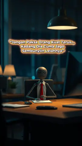 “Jangan kira orang yang selalu bantu, gak pernah butuh bantuan. Kadang dia cuma takut, gak ada yang peduli.” #StickmanMental #SupportTheStrong #LelahYangDisembunyikan #TemaniDiamDiam  #motivasistickman 