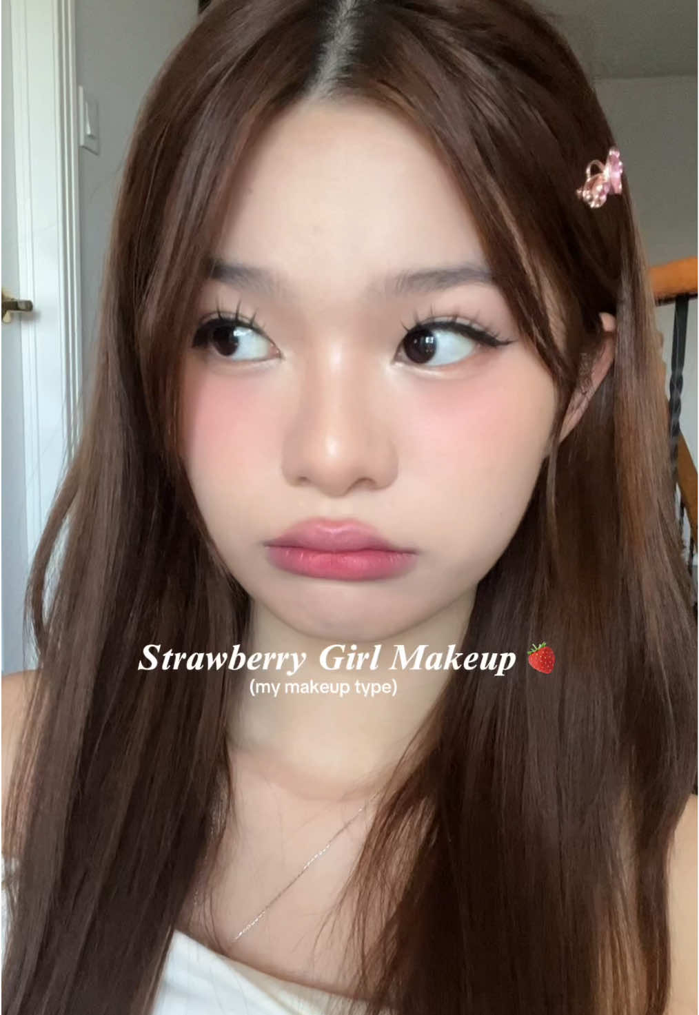 STRAWBERRY GIRL MAKEUP ALL SUMMER LONGGG 🍓❤️ @Armani beauty #makeuptype  #mymakeuptype #mytypemakeup // my makeup type, my type makeup #strawberrymakeup 