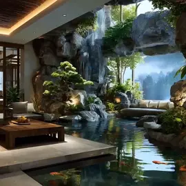 #hoangart #nghethuat #canhquan  #noithat #setup #layout #tieucanh #nonbo #thacnuoc #hocakoi 