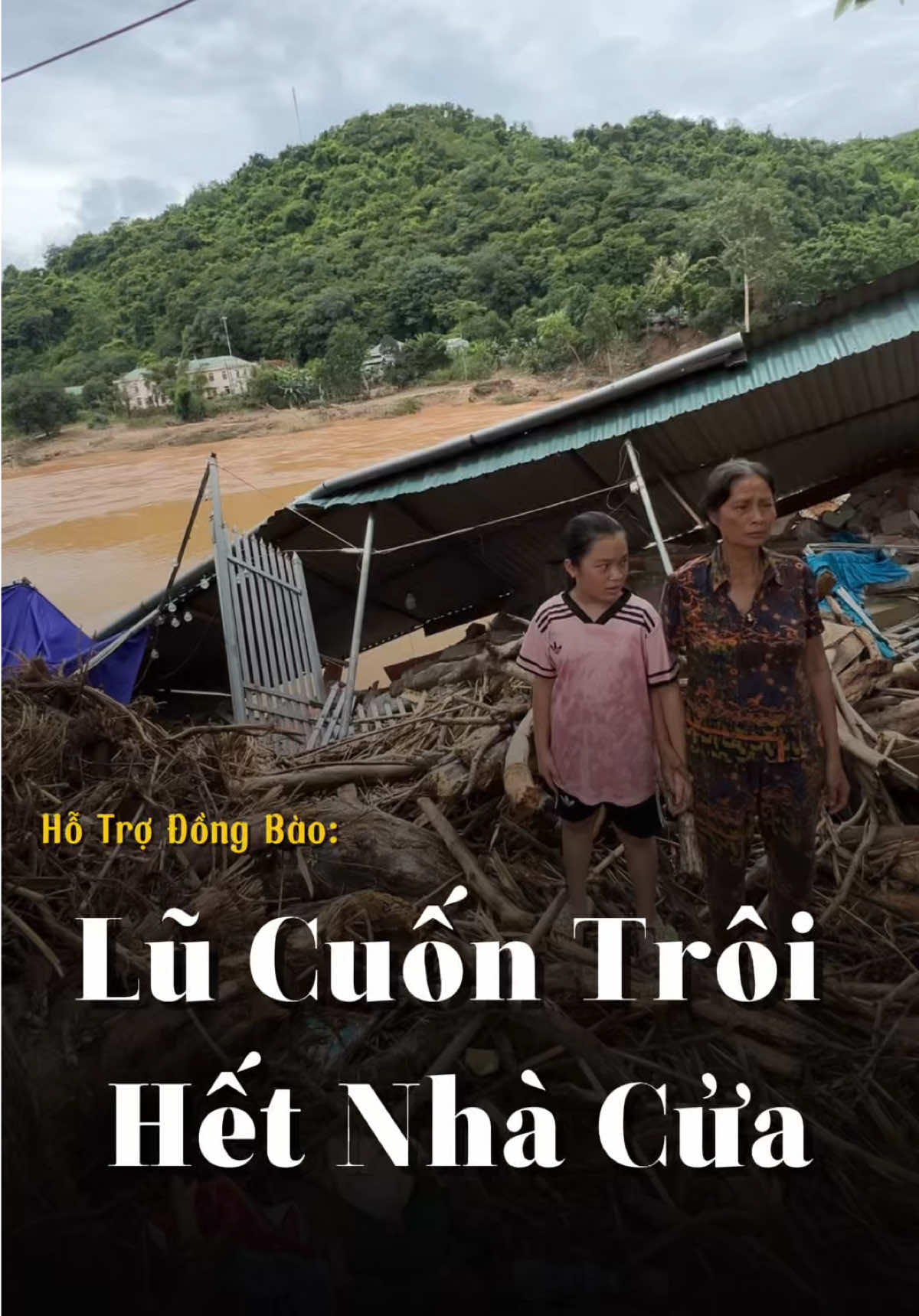 Sau cơn lũ tất cả mọi thứ bị cuốn trôi rồi mọi người ạ 🥺 #giadinhhungthinh #caohohungthinh 