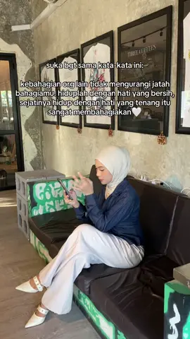 hati yg tenang dan bahagia 🤍
