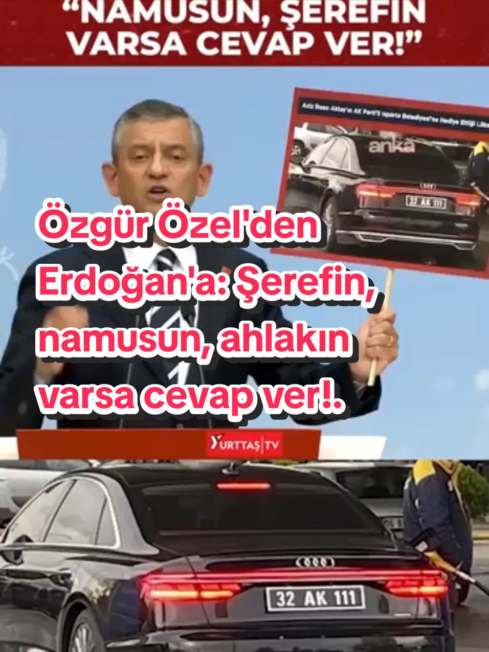Özgür Özel'den Erdoğan'a: Şerefin, namusun, ahlakın varsa cevap ver!.