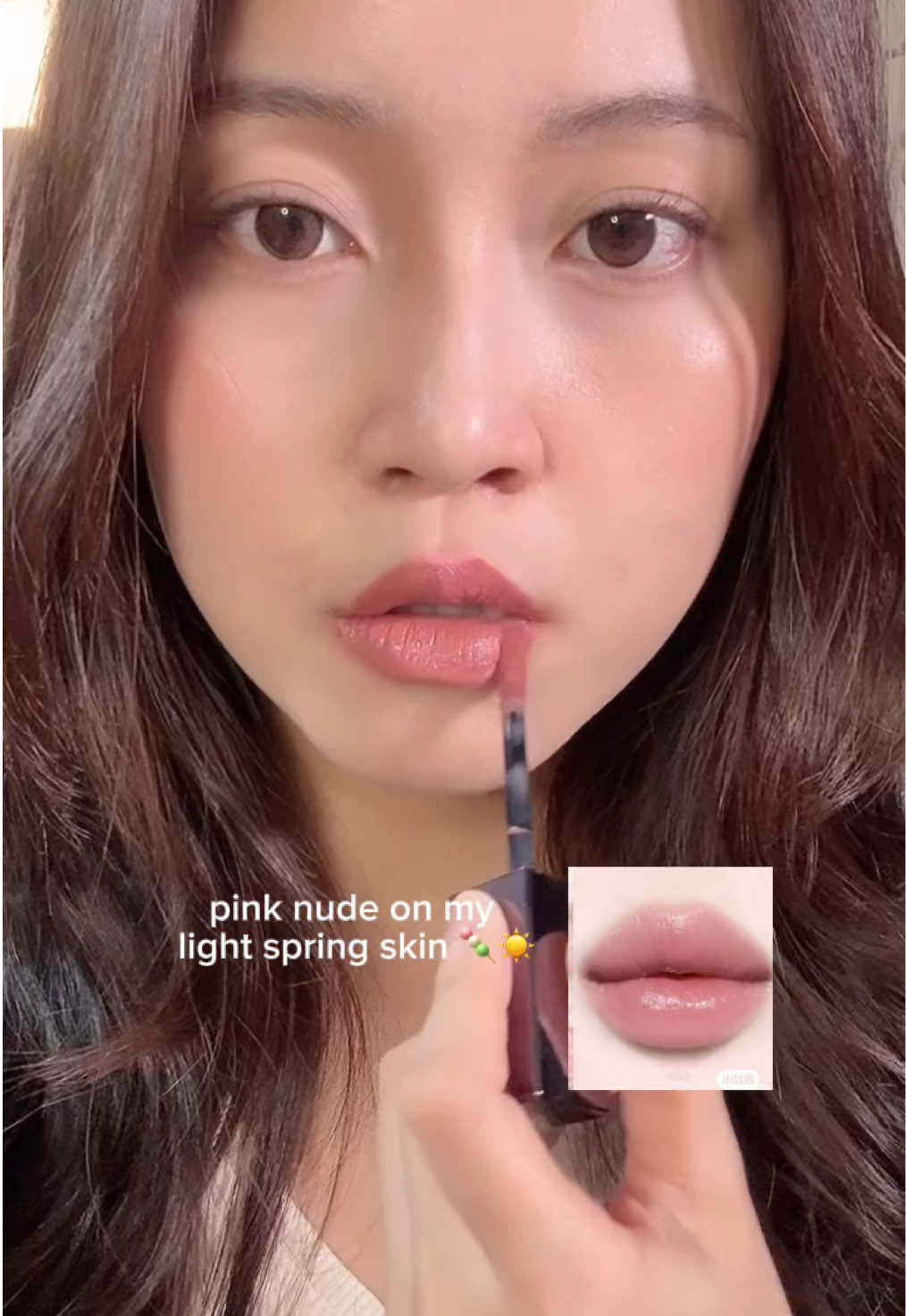 MLBB but make it pink💋 This nude is your new go-to! #makeoverglazed #lipglazed #mutedshades #MakeOverMastershade #makeoverid