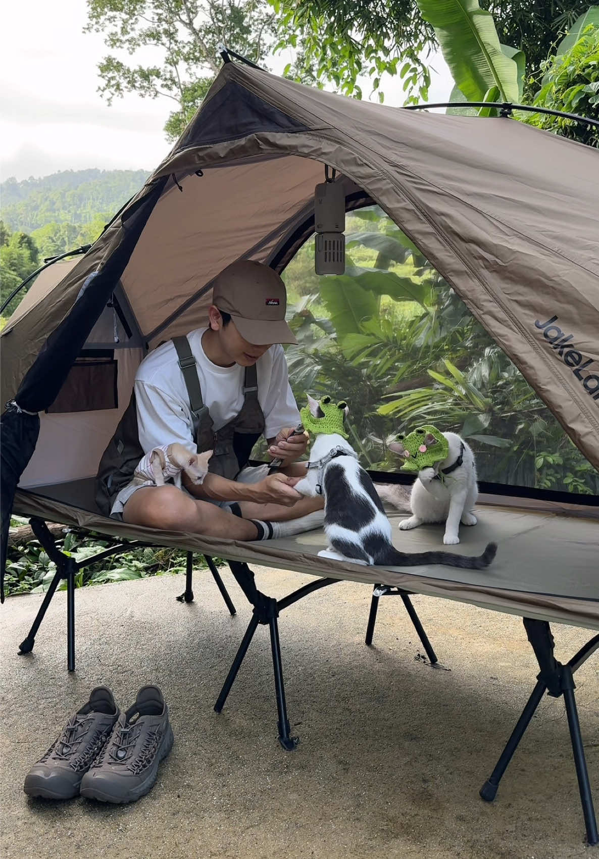 เปิดวาร์ปความสุขกับวันสบายๆ 🏕️🍃 #JisuLifeFeelGood2025  #JisuLife #JisuLifeTH #JisuLifeFan #พัดลมพกพา #แคมป์ปิ้ง #ธรรมชาติ #กาแฟ #camping #coffee #pichit89 #มินิจิ้มลิ้ม 