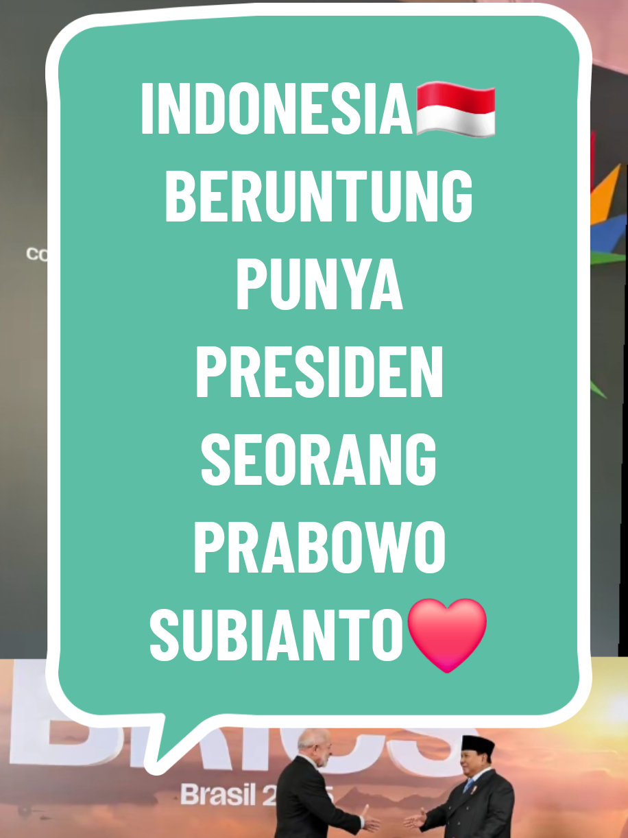INDONESIA PATUT BERSYUKUR SERTA BERBANGGA HATIPUNYA PRESIDEN SEPERTI SOSOK SEORANG PRABOWO SUBIANTO YG MAMPU MEMBAWA INDONESIA MENJADI NEGARA YG DIHORMATI OLEH DUNIA❤️ #prabowo  #prabowosubianto  #prabowopresiden2024  #prabowopresidenrike8  #brics  #indonesia🇮🇩  #fyppppppppppppppppppppppp 