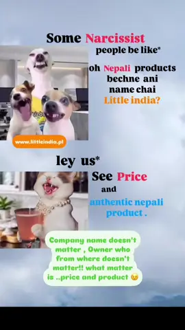 well we need to be greatful ya!   कम्पनि को नाम ,  owner  को हो  काहा  कुन  देश  को हो ,  केहि  फरक पार्छ  जस्तो लाग्दैन हामिलाइ 😊   सबै भन्दा ठुलो कुरा  यो अन्जान  देश मा  हाम्रो खाना  हाम्रो स्वाद  उहा हरु  ले  सुपथ मुल्य मा उपलब्ध गराइ रहनु  नै धेरै महत्वो को कुरा हो ✅     #littleindiapl #nepalimuser #online #nepalimuser #treanding